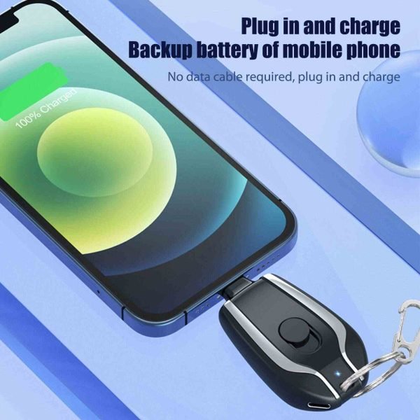 Keychain Power Bank | Keychain Portable Charger, Mini Power Emergency Pod (random Color) - Unistyles store