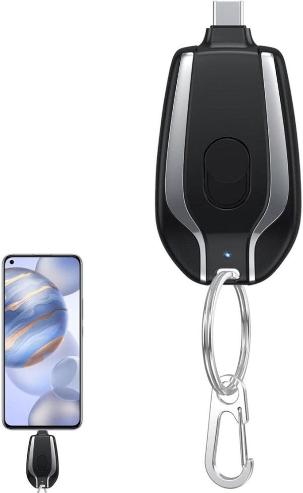 Keychain Power Bank | Keychain Portable Charger, Mini Power Emergency Pod (random Color) - Unistyles store
