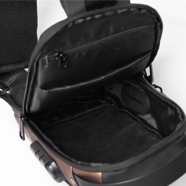 Men Anti Theft Chest Bag Shoulder Usb Charging Crossbody Package School Short Trip Messengers Gym Men’s Sling Sports (random Color) - Unistyles store