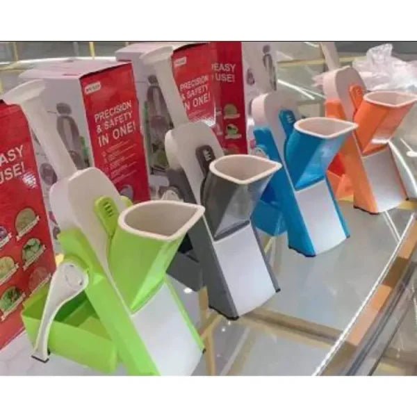 5 In 1 Mandoline Vegetable Slicer Food Chopper, Vegetable Cutter, Quick Fruit Dicer High Quality (random Color) - Unistyles store
