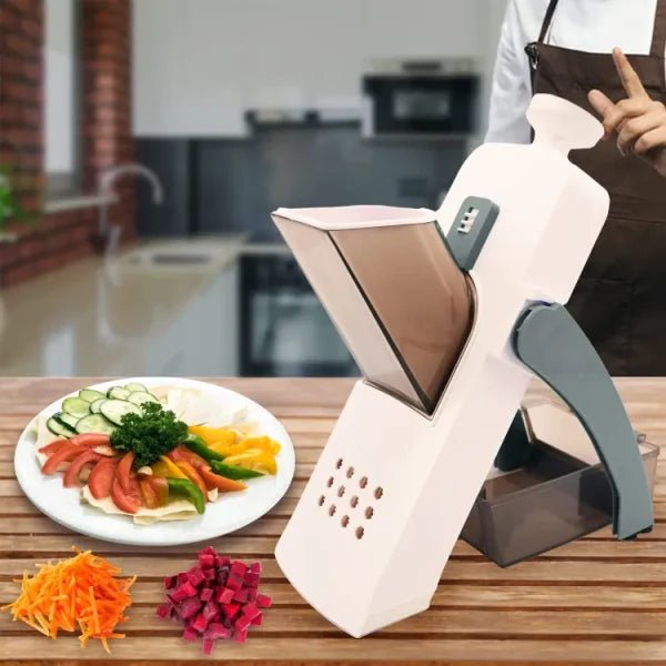 5 In 1 Mandoline Vegetable Slicer Food Chopper, Vegetable Cutter, Quick Fruit Dicer High Quality (random Color) - Unistyles store