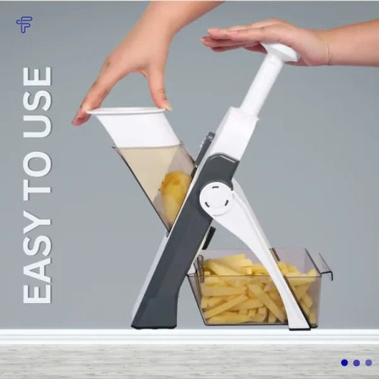 5 In 1 Mandoline Vegetable Slicer Food Chopper, Vegetable Cutter, Quick Fruit Dicer High Quality (random Color) - Unistyles store
