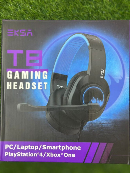 Eksa T8 Gaming Headset – Stereo Sound | Mic | Best for PC & Console (Random Color) - Unistyles store