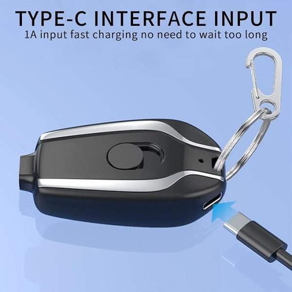 Keychain Power Bank | Keychain Portable Charger, Mini Power Emergency Pod (random Color) - Unistyles store